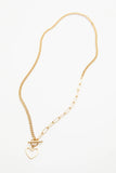Heart Charm Toggle Necklace