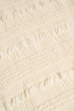 Ruffled Mid Rise Shorts in Ivory