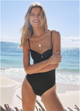 Bermuda Underwire Swimsuit Jet Black
