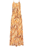 Sleeveless Maxi Dress Cream Multi