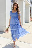 Jennifer Blue Tiered Maxi Dress SALE