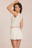 Modal Plunge Top in Ivory