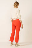 Pintuck Kick Flare Ponte