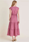 Smocked Waist Maxi Dress Heather Rose