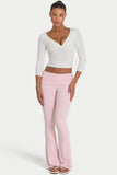 ButterCloud Flared Leggings in Blush