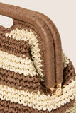 Tori Stripe Clutch