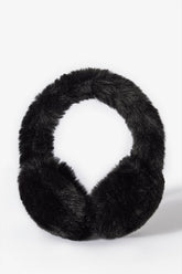 Faux Fur Earmuffs in Black
