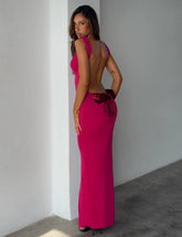 ZITA DRESS RED SALSA DEEP RED