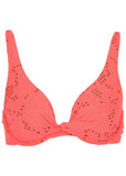 Lace Antigua Twist Underwire Top Coral