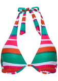 Belize Underwire Bikini Top Watercolor Stripe