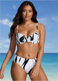 South Beach Push Up Top Sea Stripe