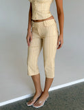 KITTIE CAPRI YELLOW STRIPE