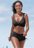 Lovely Lift Wrap Bikini Top Black Beauty
