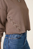 Amelia Side Lace Up Sweatshirt