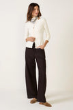 Button Front Rib Top