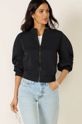Jaci Puff Zip Up Top
