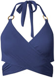 Laguna Wrap Underwire Top Ultramarine Blue