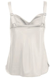 Cowl Neck Tank Off White