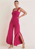 Wide Leg Ponte Jumpsuit Granita