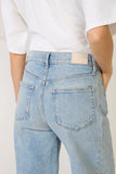 Arellia Skimmer W Outseam Panels Barrel Jean