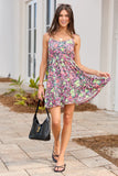 Barbara Black Multi Floral Dress