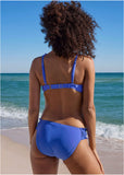 Smocked Underwire Top Blue