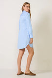 Relaxed Fit Tie Shirt Dress