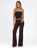 HARRIETT TUBE TOP BROWN CHOCOLATE