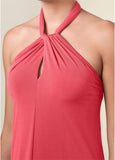 Halter Tie Dress Coral