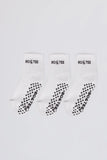 Pilates 3 Pack Socks Bundle in White