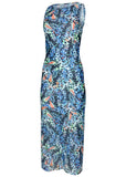 Sleeveless Mesh Maxi Dress Parisian Monarch