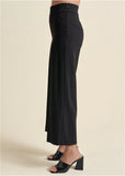 Crop Wide Leg Pants Black
