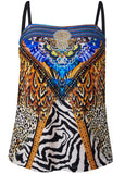 Bandeau Tankini Top Set Jungle Queen
