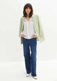 Lace Trim Blouse White