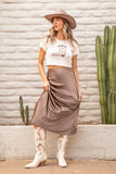 Adriana Beige Cowboy Boots FINAL SALE