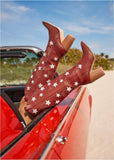 Americana Cowgirl Boots Red