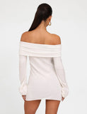DIEDRE JUMPER DRESS WHITE CREAM
