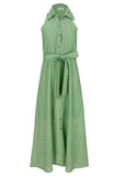 Eyelet Maxi Dress Basil