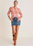 Fair Isle Cardigan Peach Dust