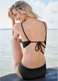 By The Sea Triangle Top Black Beauty