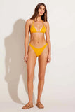 Gia Triangle Top Sunflower Pucker Rib