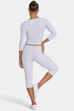 ButterCloud Capri Leggings in Grey Marl