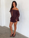 TESSIE PLAYSUIT BROWN