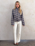 LENNEX JACKET GREY CHECK