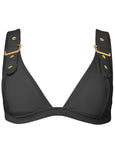 Jet Set Belted Triangle Top Black Beauty