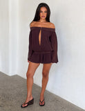 TESSIE PLAYSUIT BROWN