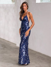 ZANA MAXI DRESS NAVY