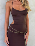 SURIYA MAXI DRESS CHOCOLATE BROWN