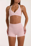 Soft Active Sports Bra in Blush Marl