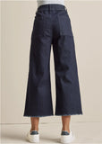 High Rise Wide Leg Jeans Dark Wash